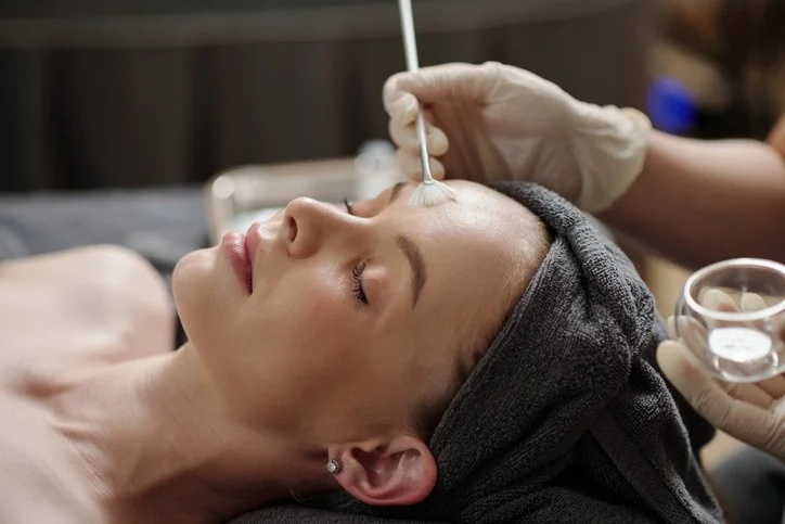 Relaxing glass skin facial treatment